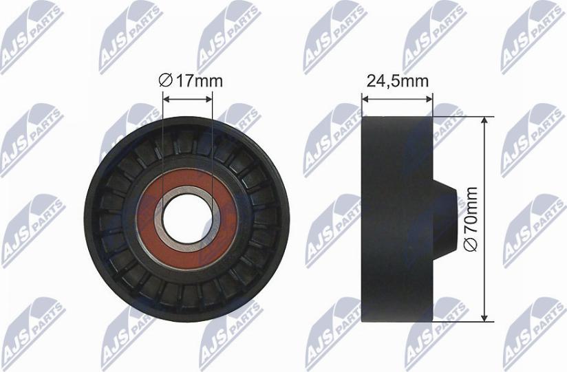 NTY RNK-AR-012 - Deflection / Guide Pulley, V-belt car-mod.net