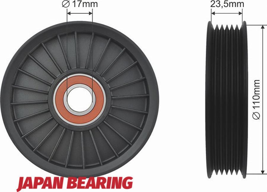 NTY RNK-AU-017 - Pulley, v-ribbed belt car-mod.net