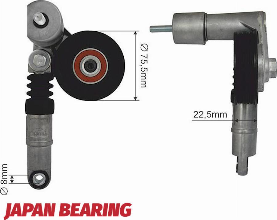 NTY RNK-AU-021 - Pulley, v-ribbed belt car-mod.net