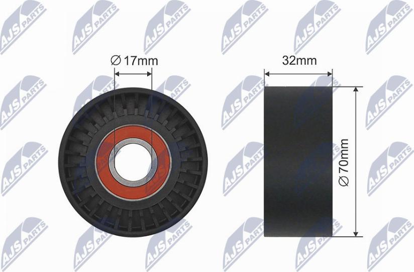 NTY RNK-BM-020 - Deflection / Guide Pulley, V-belt car-mod.net