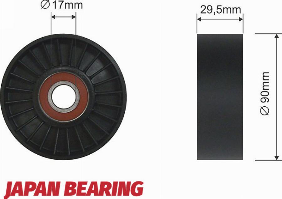 NTY RNK-CH-023 - Pulley, v-ribbed belt car-mod.net