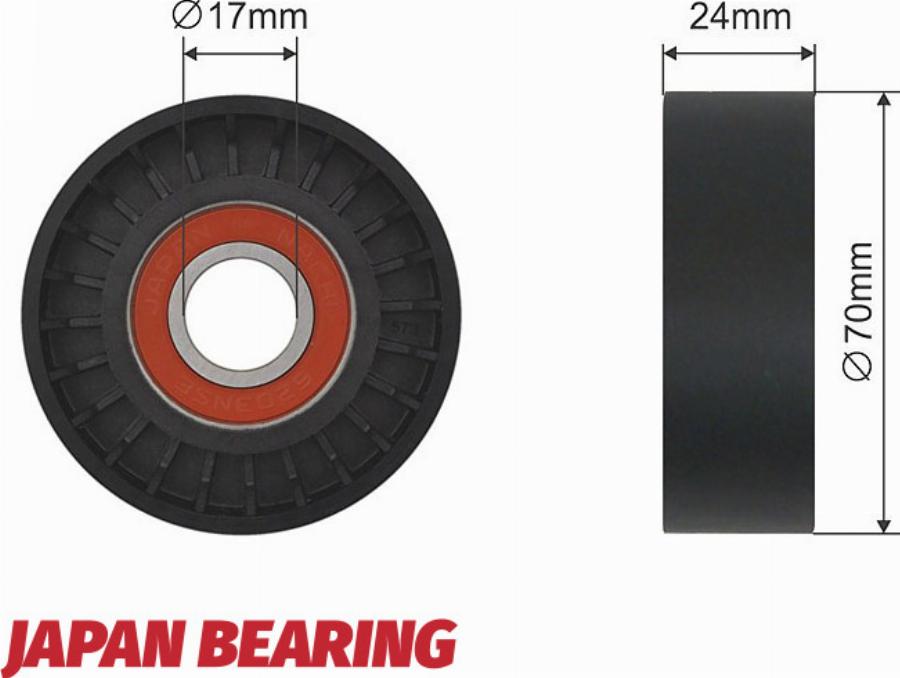 NTY RNK-FR-015 - Deflection / Guide Pulley, V-belt car-mod.net