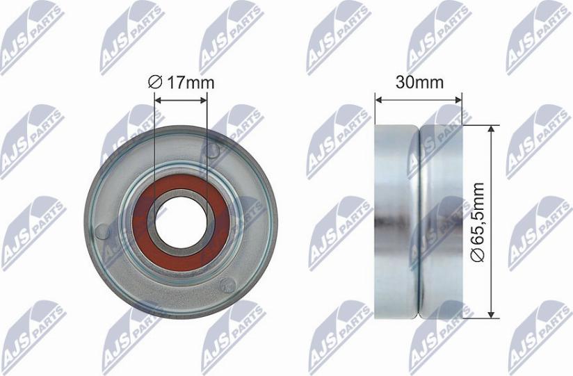 NTY RNK-ME-037 - Tensioner Pulley, v-belt car-mod.net