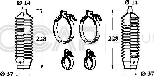 OCAP 0901330 - Bellow Set, steering car-mod.net