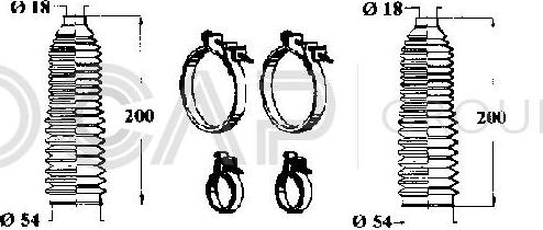 OCAP 0902426 - Bellow Set, steering car-mod.net
