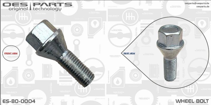 OES PARTS ES-80-0004 - Wheel Bolt car-mod.net