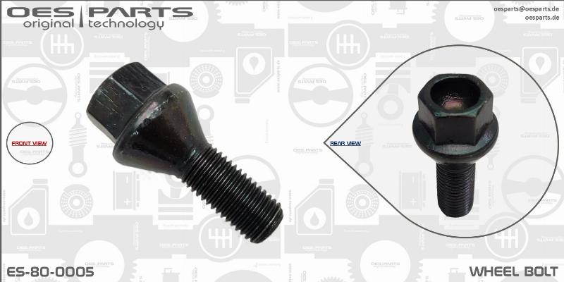 OES PARTS ES-80-0005 - Wheel Bolt car-mod.net