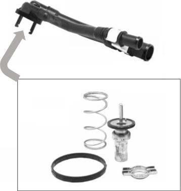 Omnicraft 2457791 - Coolant thermostat / housing car-mod.net