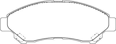 Omnicraft QBR45 - Brake Pad Set, disc brake car-mod.net
