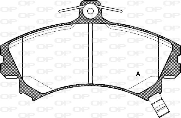 Open Parts BPA0590.02 - Brake Pad Set, disc brake car-mod.net