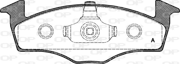 Open Parts BPA0609.00 - Brake Pad Set, disc brake car-mod.net