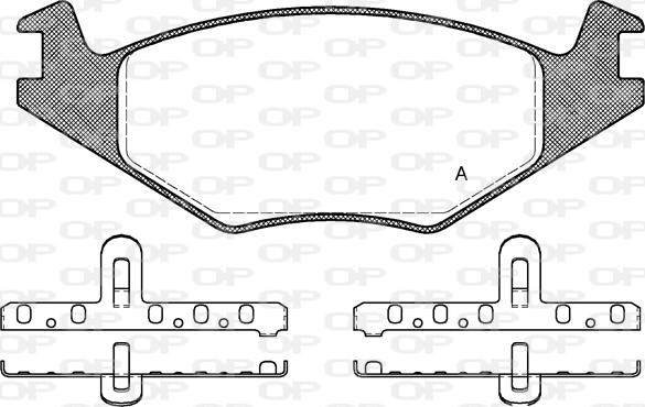 Open Parts BPA0171.20 - Brake Pad Set, disc brake car-mod.net