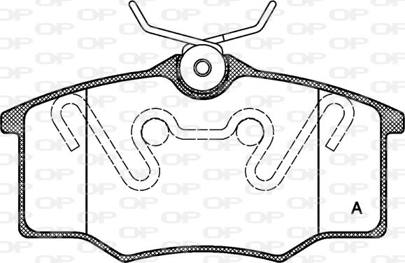 Open Parts BPA0846.00 - Brake Pad Set, disc brake car-mod.net