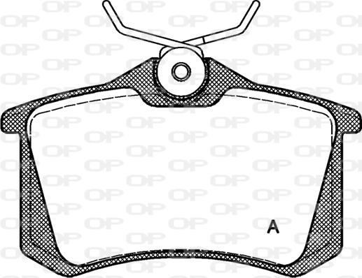 Open Parts BPA0263.10 - Brake Pad Set, disc brake car-mod.net