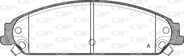 Open Parts BPA1128.08 - Brake Pad Set, disc brake car-mod.net