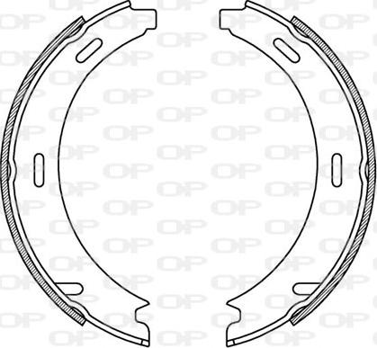 Open Parts BSA2040.00 - Drum Brake Shoe Set car-mod.net