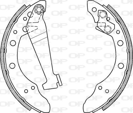 Open Parts BSA2014.00 - Drum Brake Shoe Set car-mod.net