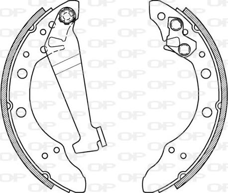 Open Parts BSA2015.00 - Drum Brake Shoe Set car-mod.net