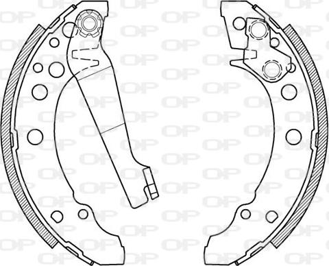 Open Parts BSA2013.00 - Drum Brake Shoe Set car-mod.net