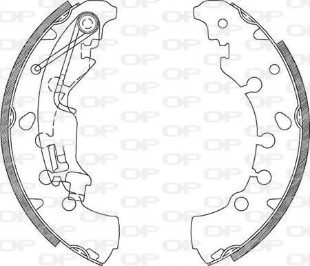 Open Parts BSA2085.00 - Drum Brake Shoe Set car-mod.net