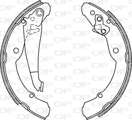 Open Parts BSA2029.00 - Drum Brake Shoe Set car-mod.net