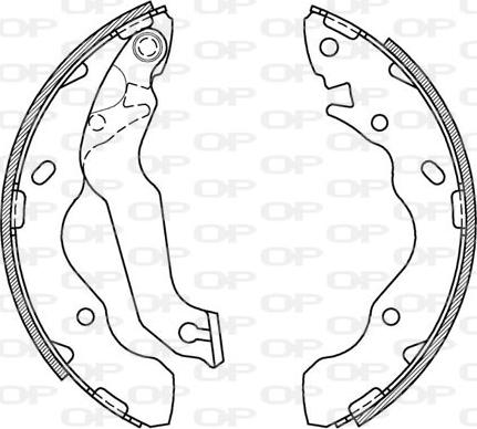 Open Parts BSA2071.00 - Drum Brake Shoe Set car-mod.net