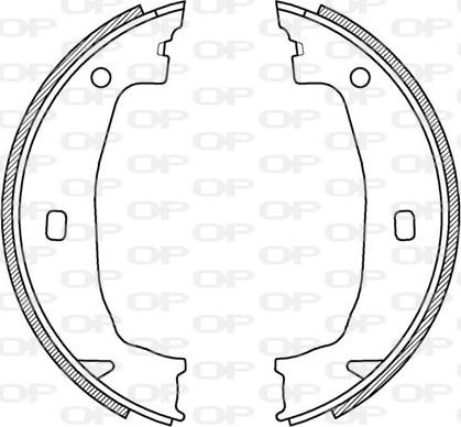 Open Parts BSA2197.00 - Drum Brake Shoe Set car-mod.net