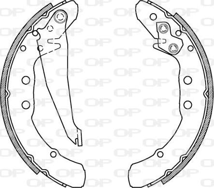 Open Parts BSA2150.00 - Drum Brake Shoe Set car-mod.net