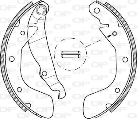 Open Parts BSA2151.00 - Drum Brake Shoe Set car-mod.net