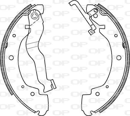 Open Parts BSA2153.00 - Drum Brake Shoe Set car-mod.net
