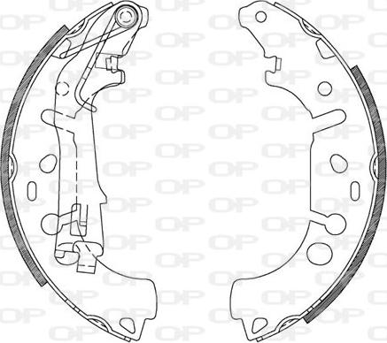 Open Parts BSA2107.00 - Drum Brake Shoe Set car-mod.net