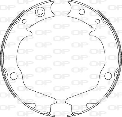 Open Parts BSA2185.00 - Drum Brake Shoe Set car-mod.net
