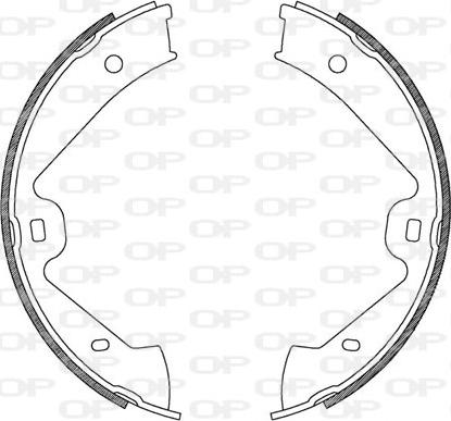 Open Parts BSA2181.00 - Drum Brake Shoe Set car-mod.net
