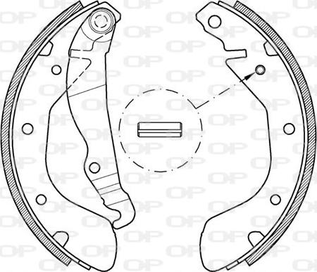 Open Parts BSA2138.00 - Drum Brake Shoe Set car-mod.net
