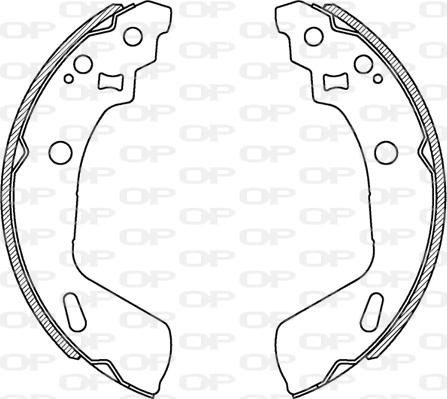 Open Parts BSA2249.00 - Drum Brake Shoe Set car-mod.net