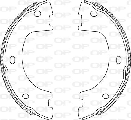 Open Parts BSA2244.00 - Drum Brake Shoe Set car-mod.net