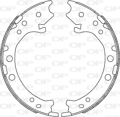 Open Parts BSA2243.00 - Drum Brake Shoe Set car-mod.net