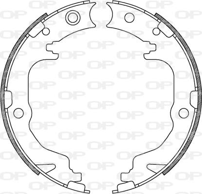 Open Parts BSA2247.00 - Drum Brake Shoe Set car-mod.net