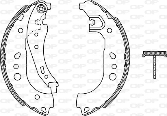 Open Parts BSA2268.00 - Drum Brake Shoe Set car-mod.net