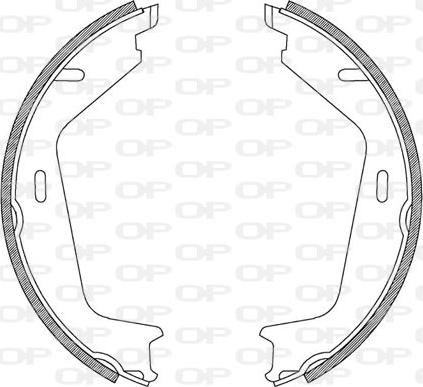 Open Parts BSA2205.00 - Drum Brake Shoe Set car-mod.net