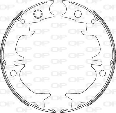 Open Parts BSA2208.00 - Drum Brake Shoe Set car-mod.net