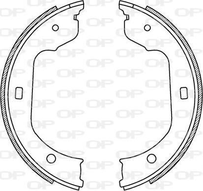 Open Parts BSA2213.00 - Drum Brake Shoe Set car-mod.net