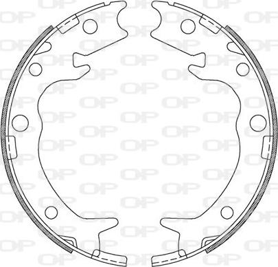 Open Parts BSA2212.00 - Drum Brake Shoe Set car-mod.net