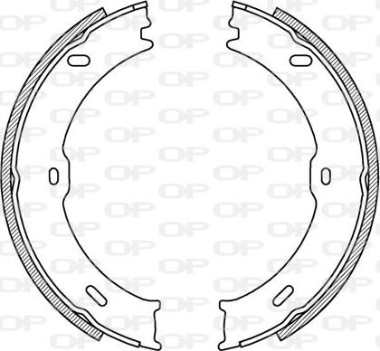 Open Parts BSA2217.00 - Drum Brake Shoe Set car-mod.net