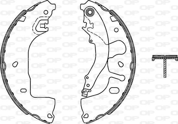 Open Parts BSA2280.00 - Drum Brake Shoe Set car-mod.net