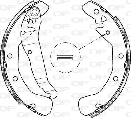 Open Parts BSK2162.00 - Drum Brake Shoe Set car-mod.net