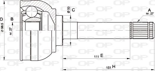 Open Parts CVJ5563.10 - CV Joint Kit, drive shaft car-mod.net