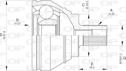 Open Parts CVJ5536.10 - CV Joint Kit, drive shaft car-mod.net