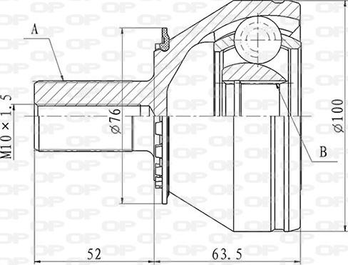 Open Parts CVJ5840.10 - CV Joint Kit, drive shaft car-mod.net