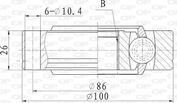 Open Parts CVJ5868.20 - CV Joint Kit, drive shaft car-mod.net